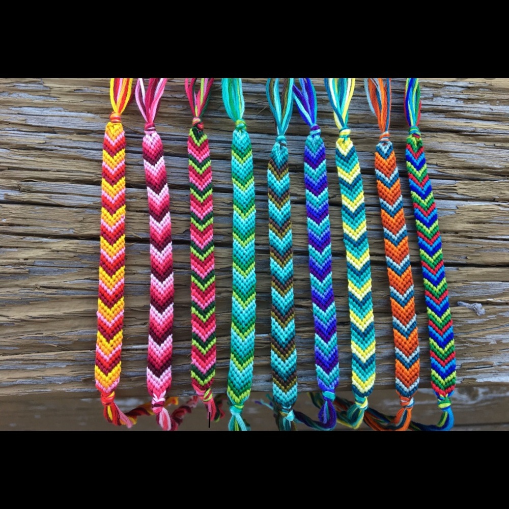 Chevron friendship bracelets